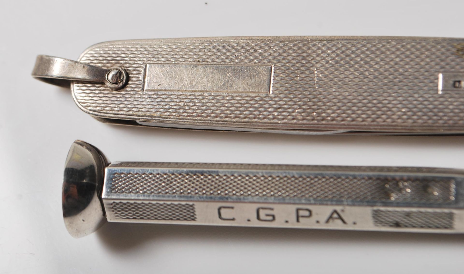 VINTAGE SILVER CIGAR PRICKER AND FOLDING KNIFE - Image 4 of 7