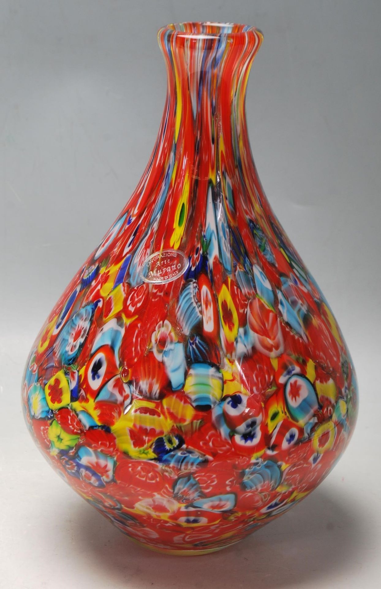 MURANO GLASS MILLEFIORI VASE