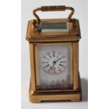 MINIATURE BRASS CARRIAGE CLOCK