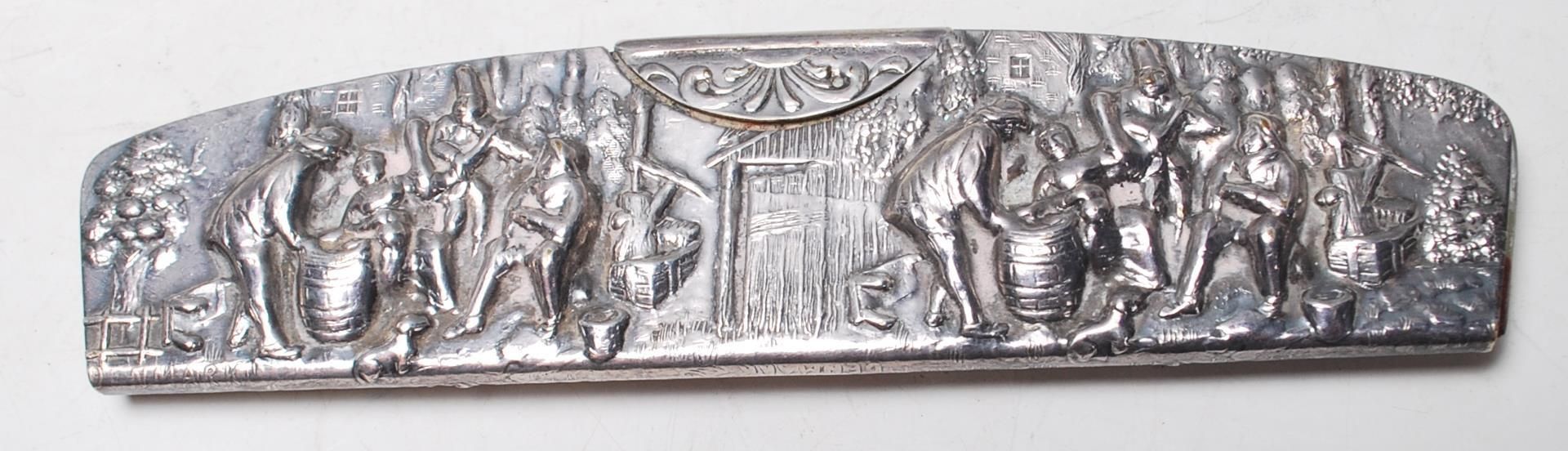 ANTIQUE SILVER DRESSING TABLE ITEMS - Image 9 of 11