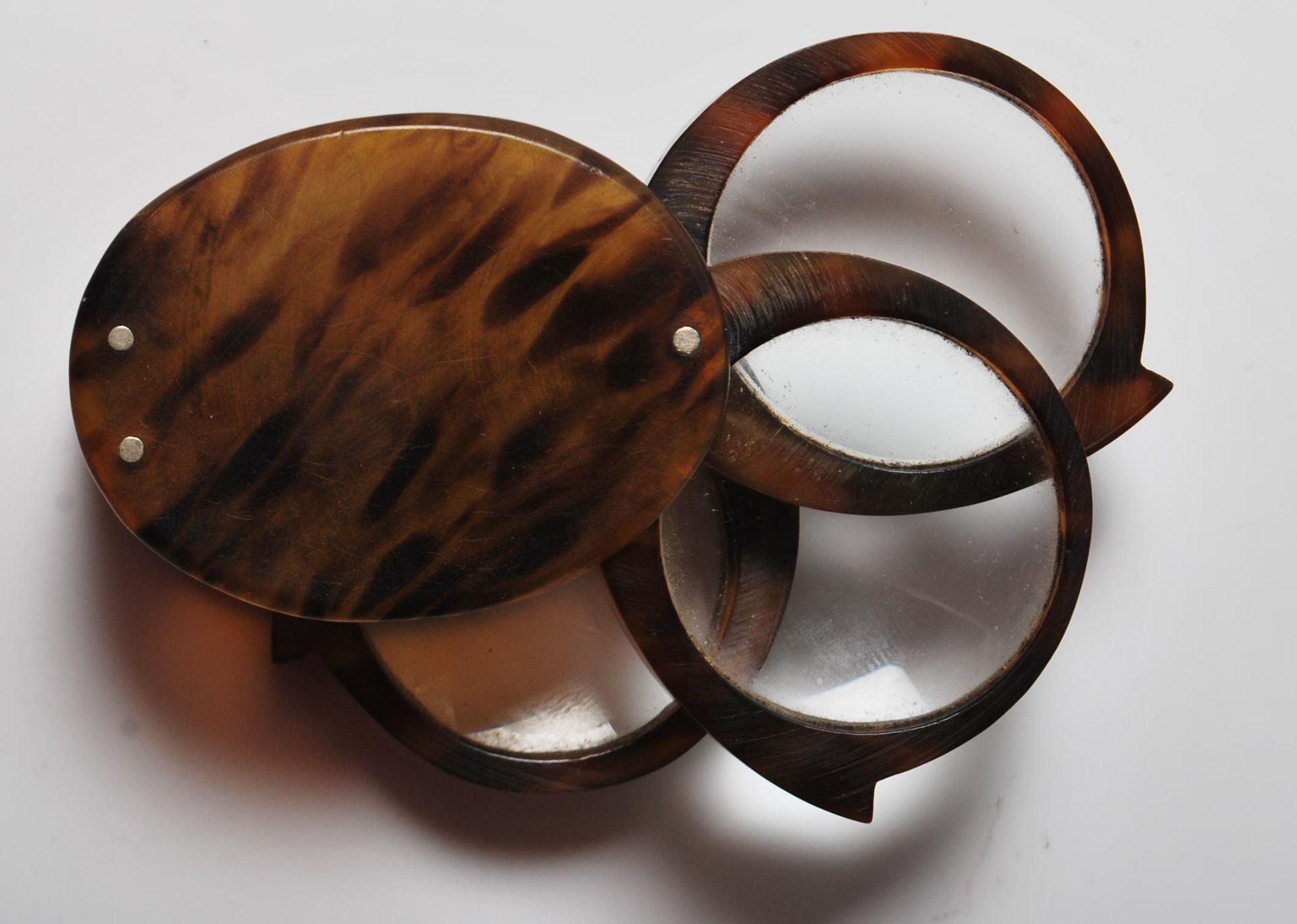 ANTIQUE TORTOISE SHELL LOUPE MAGNIFIER