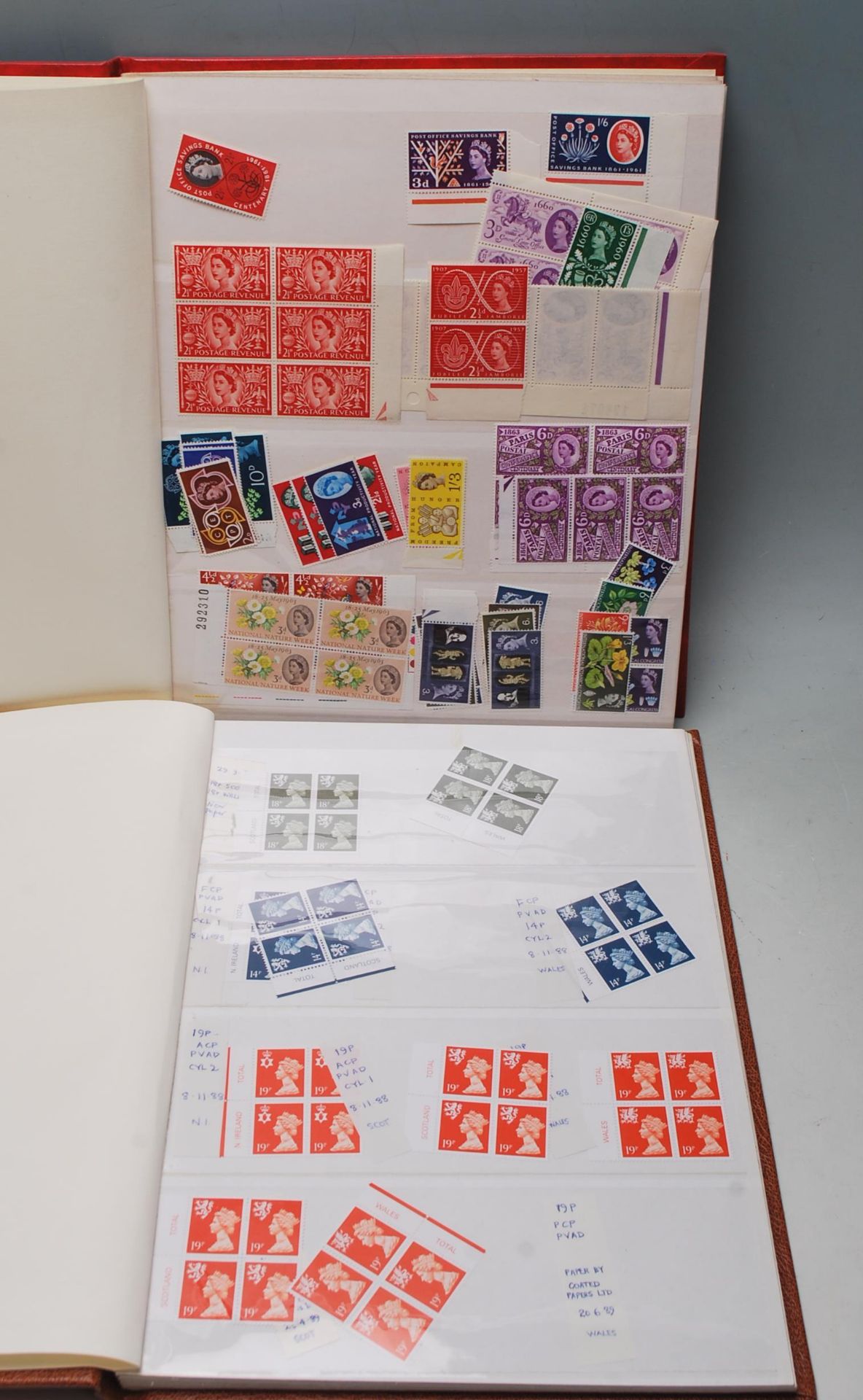 TWO BLOCK STAMP ALBUMS - REGIONAL AND PRESENTATION