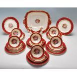 VERY RARE 20TH CENTURY AYNSLEY FINE BONE CHINA TEA SET