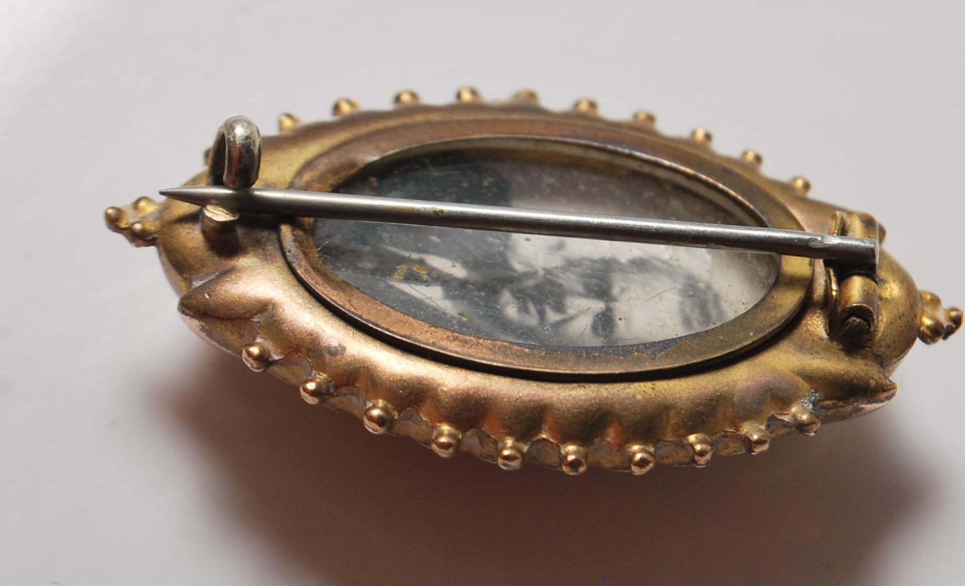 VICTORIAN MOURNING BROOCH AND FOB SEAL - Image 4 of 5