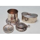 MAPPIN AND WEBB SILVER PLATED COFFEE FILTER AND LIDDED POT