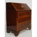 EARLY 20TH CENTURY EDWARDIAN MAHOGANY BUREAU WITH FALL FRONT