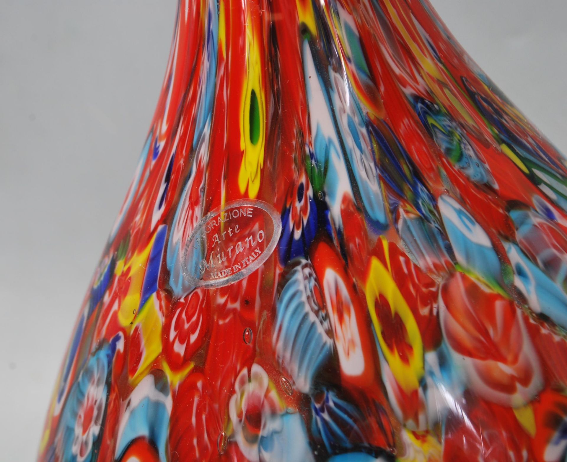 MURANO GLASS MILLEFIORI VASE - Bild 2 aus 6