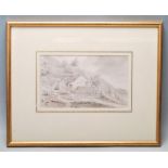 ALEXANDER MUNRO (B 1802 - 1844) 'NEAR THE WELL HOUSE, MALVERN'. A 19TH CENTURY PENCIL DRAWING.