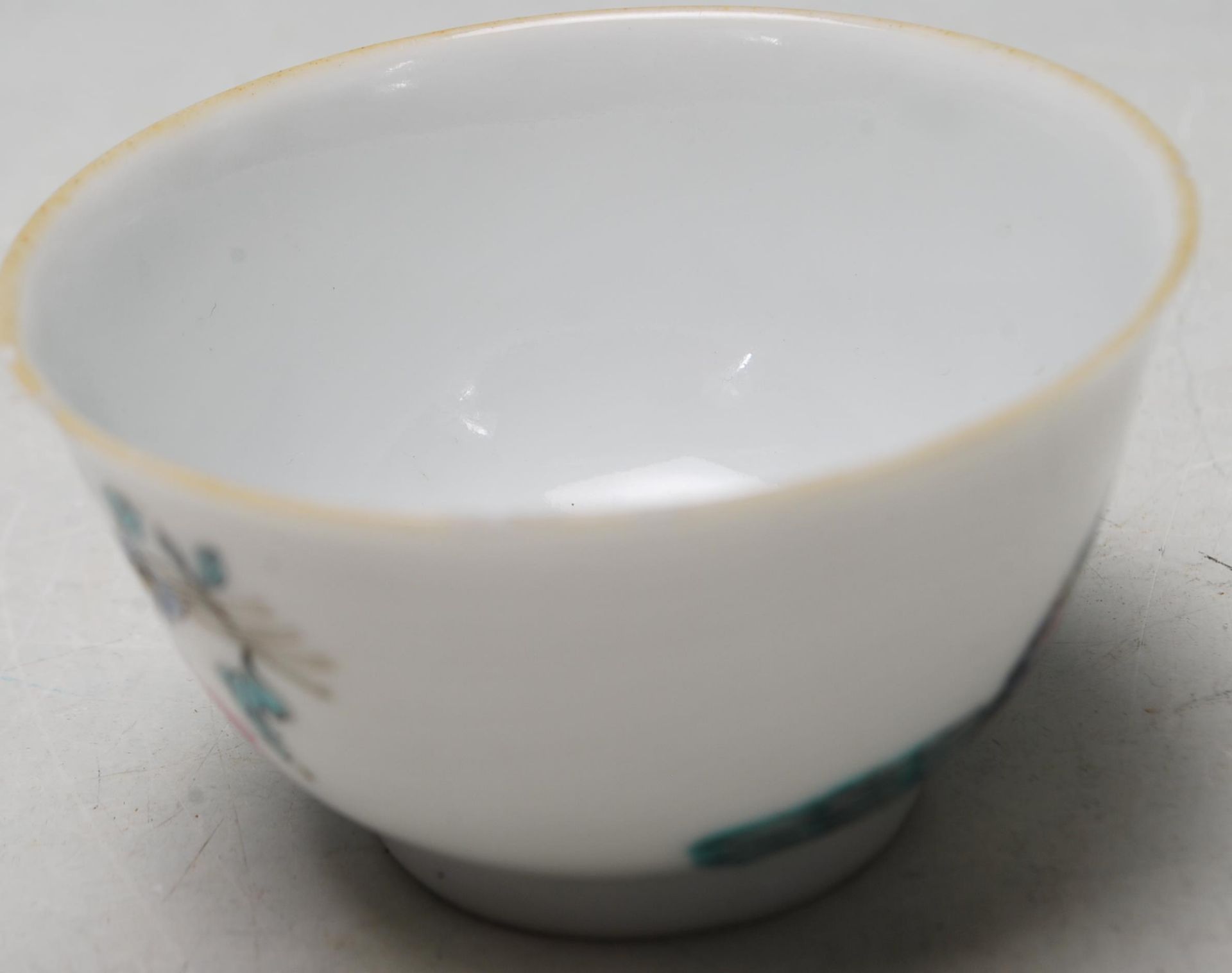 ANTIQUE EARLY 18TH CENTURY CHINESE QIANLONG PERIOD PORCELAIN TEA BOWL - Bild 4 aus 6