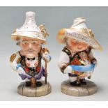 CORONATION LOW DWARF AND CORONATION TALL DWARF BY ROYAL CROWN DERBY