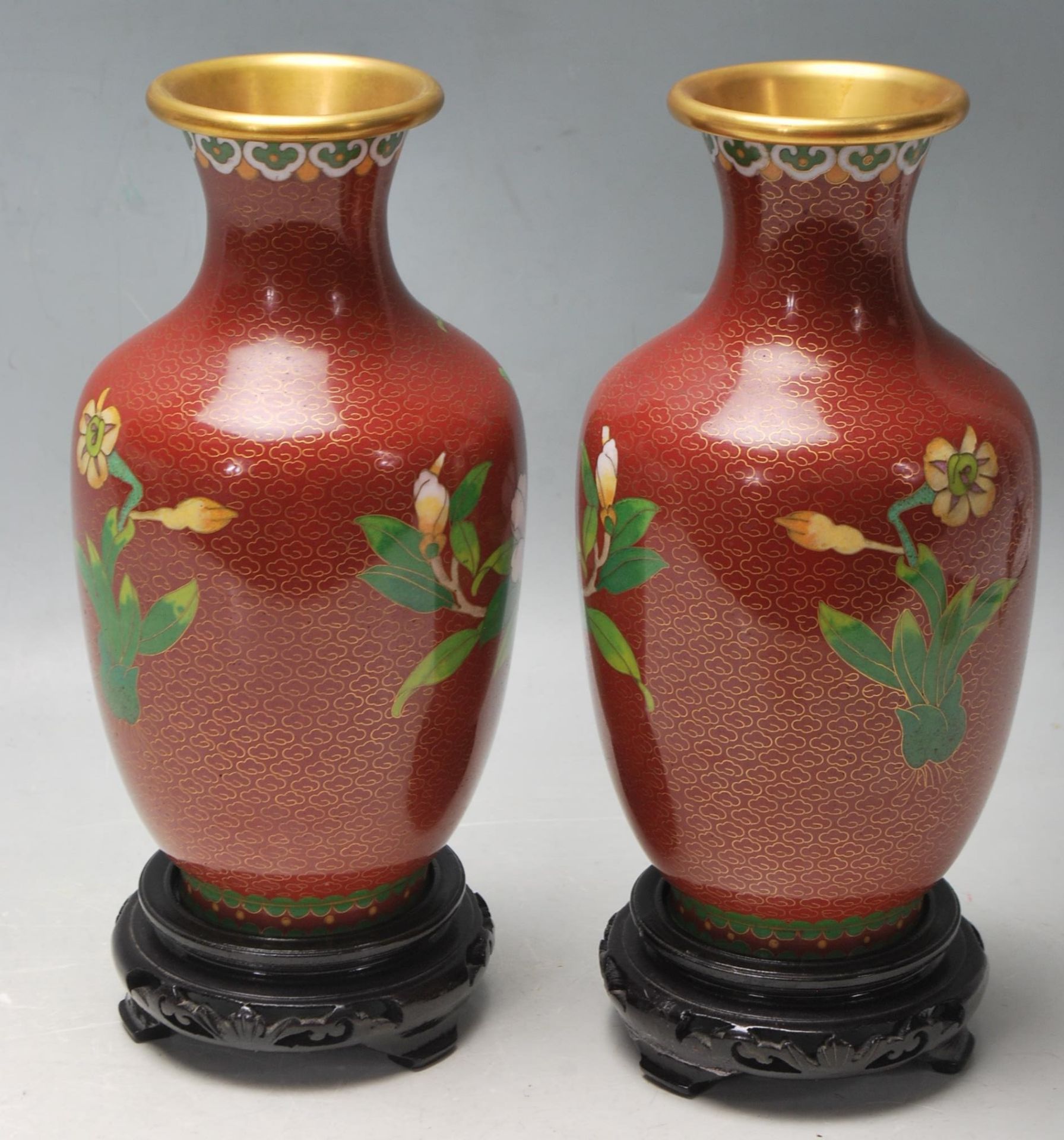 COLLECTION OF LATE 20TH CENTURY CHINESE REPUBLIC BRASS CLOISONNE - Image 7 of 8