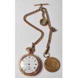 ANTIQUE WALTHAM USA POCKET WATCH WITH WWI FIRST WORLD WAR MEDAL