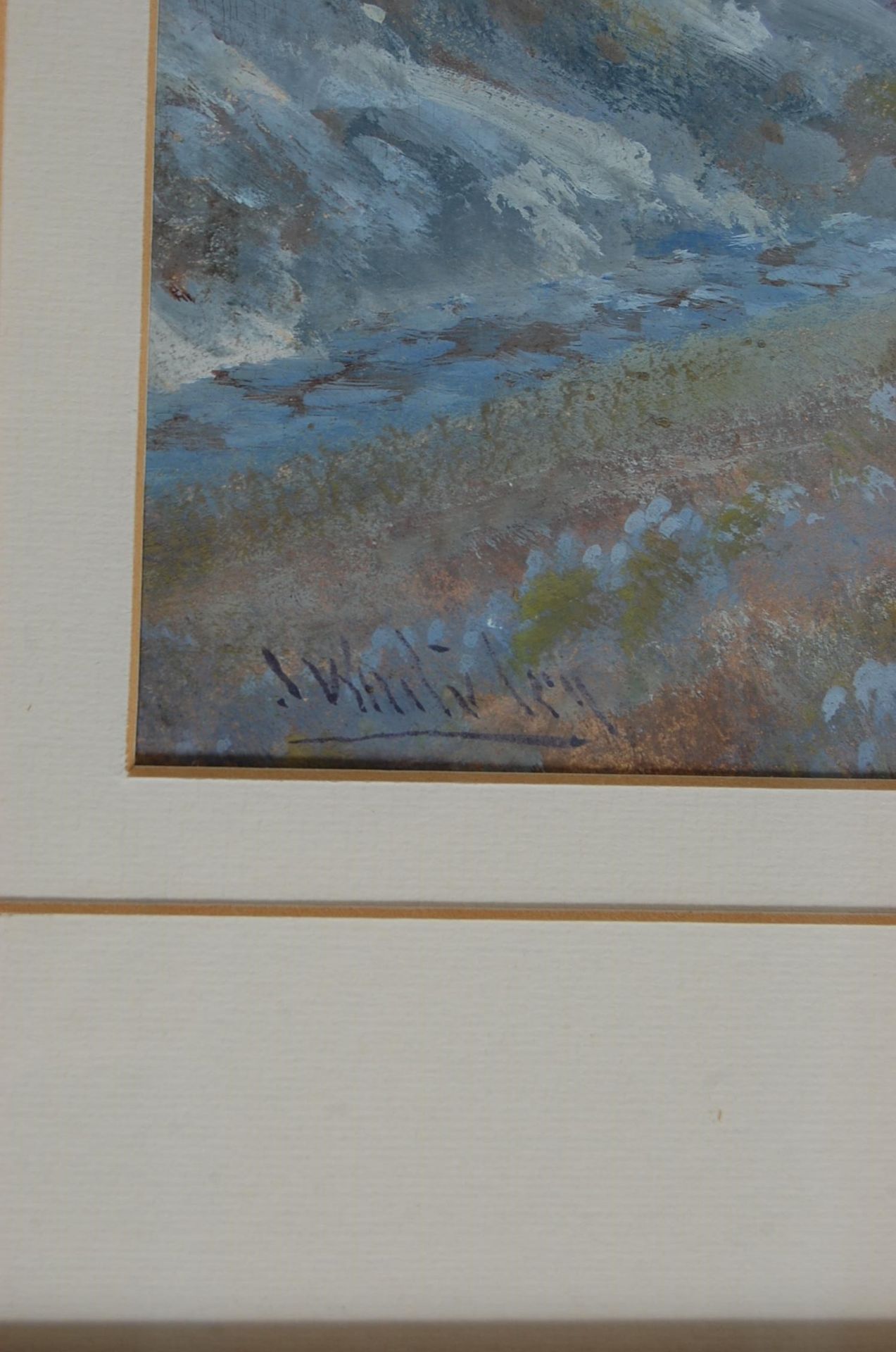 RD SHERRIN (1891-1971) BELSTONE MOORS GOUACHE PAINTING PICTURE - Image 2 of 5