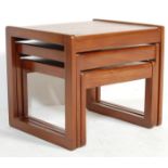 VINTAGE TEAK WOOD NEST OF TABLES