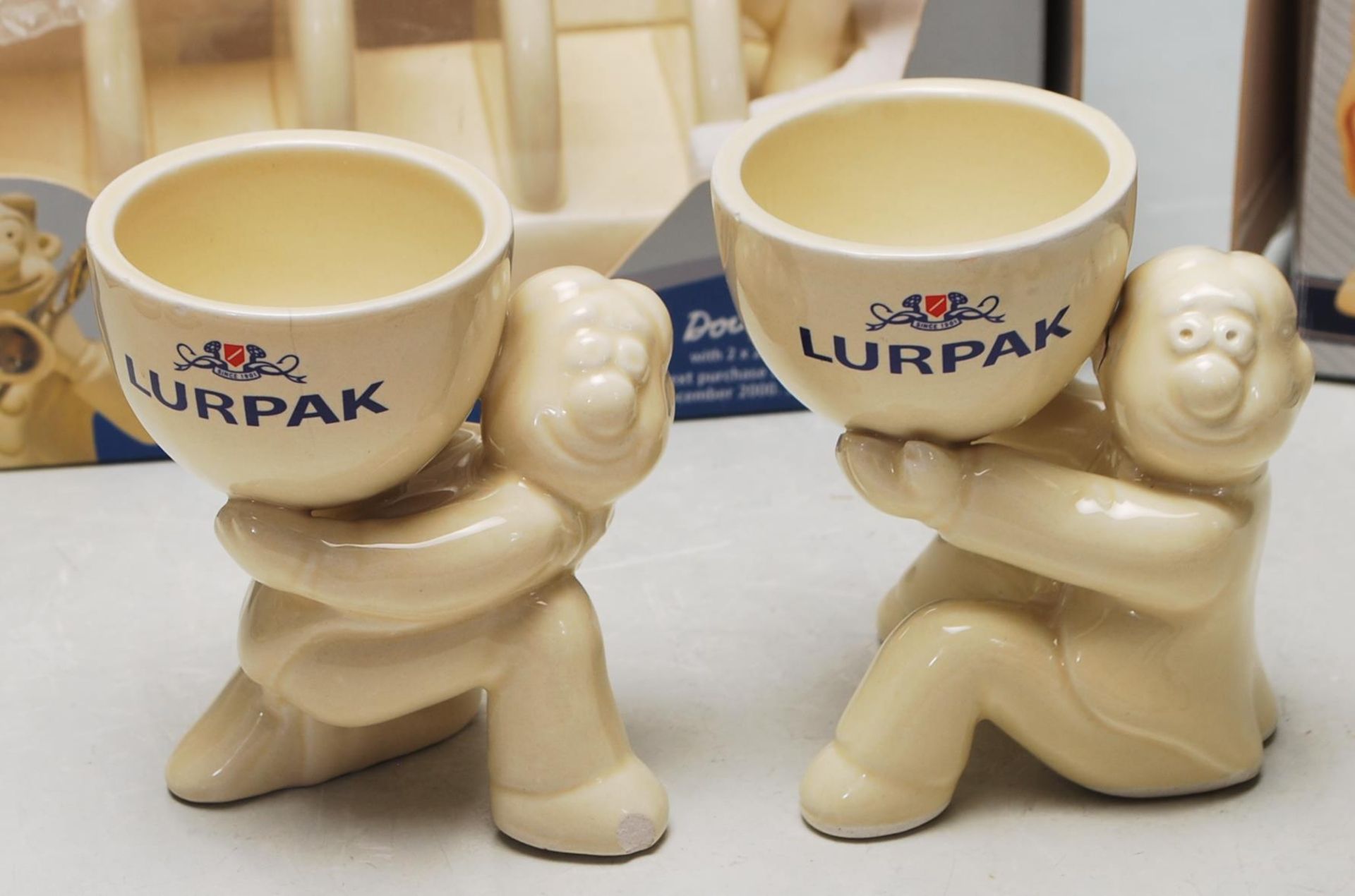 VINTAGE 20TH CENTURY LIMITED EDITION LURPAK DOUGLAS BUTTER DISH - TAST RACK - EGG CUPS - Image 6 of 9