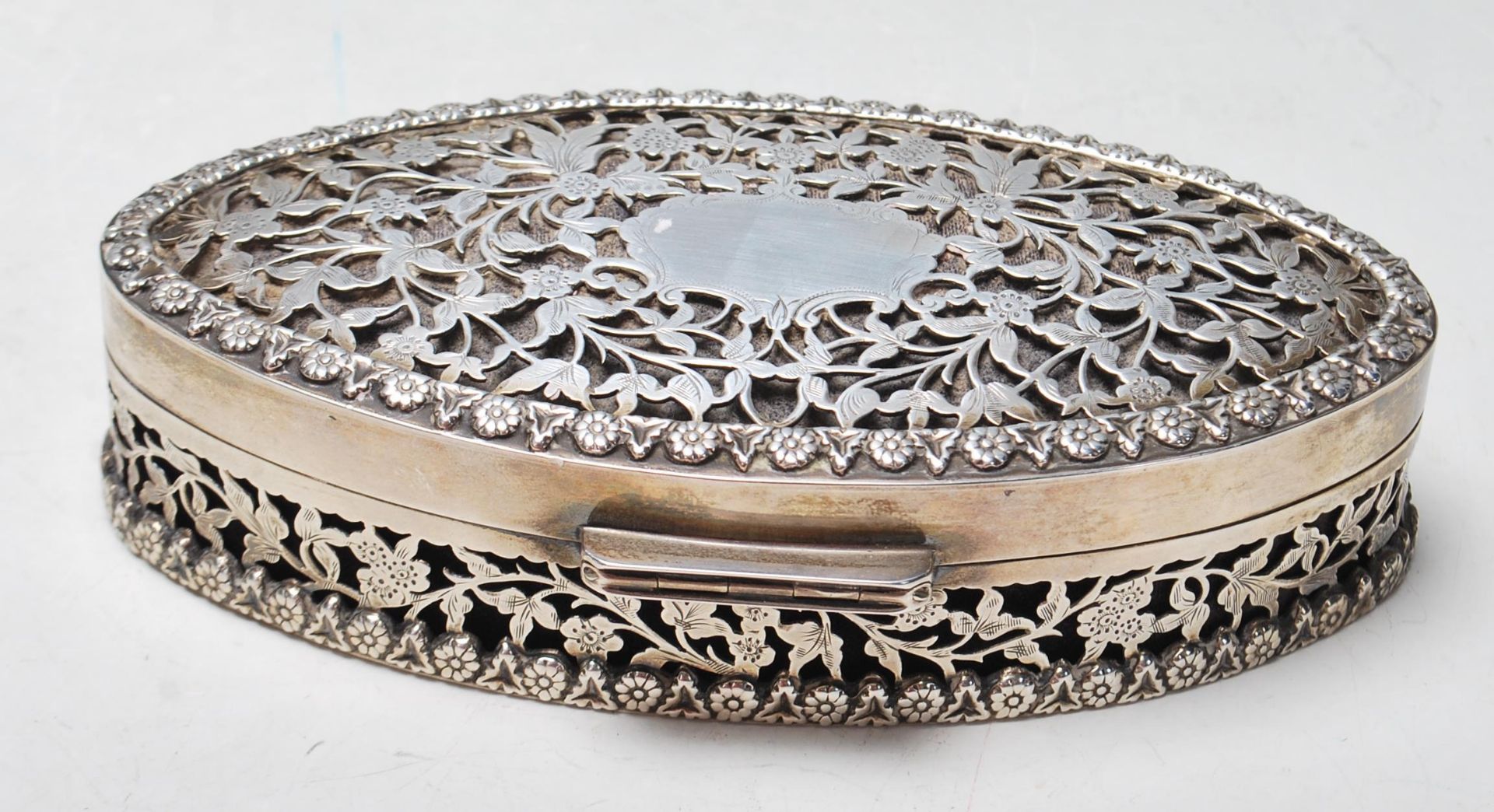 1921 SILVER HALLMARKED JEWELLERY BOX CASKET - Image 5 of 8