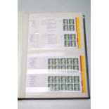 STAMP ALBUM OF BOOKLET PANES 1987 ONWARDS