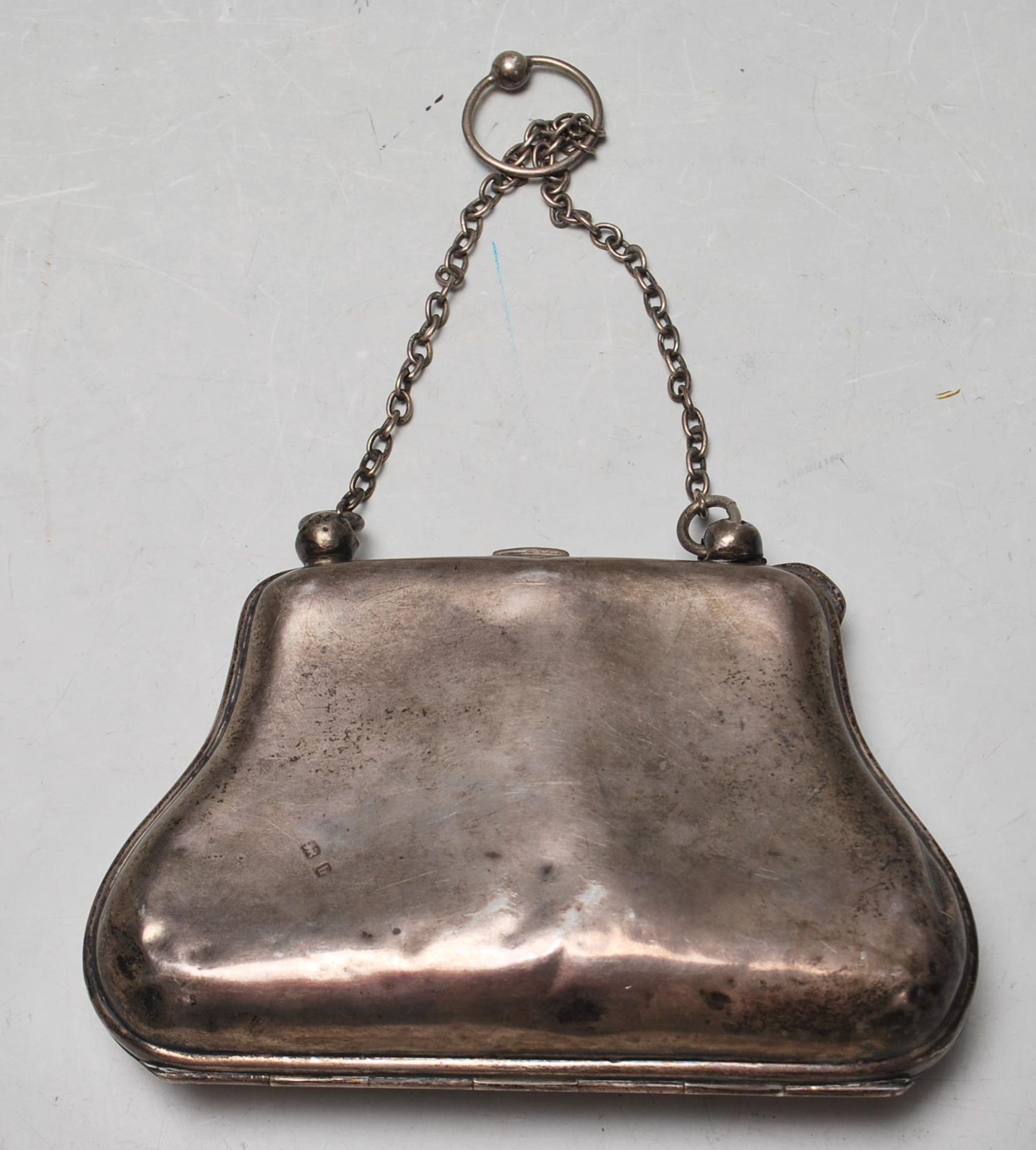 EARLY 20TH CENTURY EDWARDIAN SILVER PURSE - Bild 4 aus 5