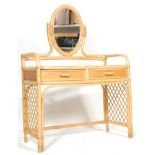 VINTAGE RETRO 20TH CENTURY BAMBOO DRESSING TABLE