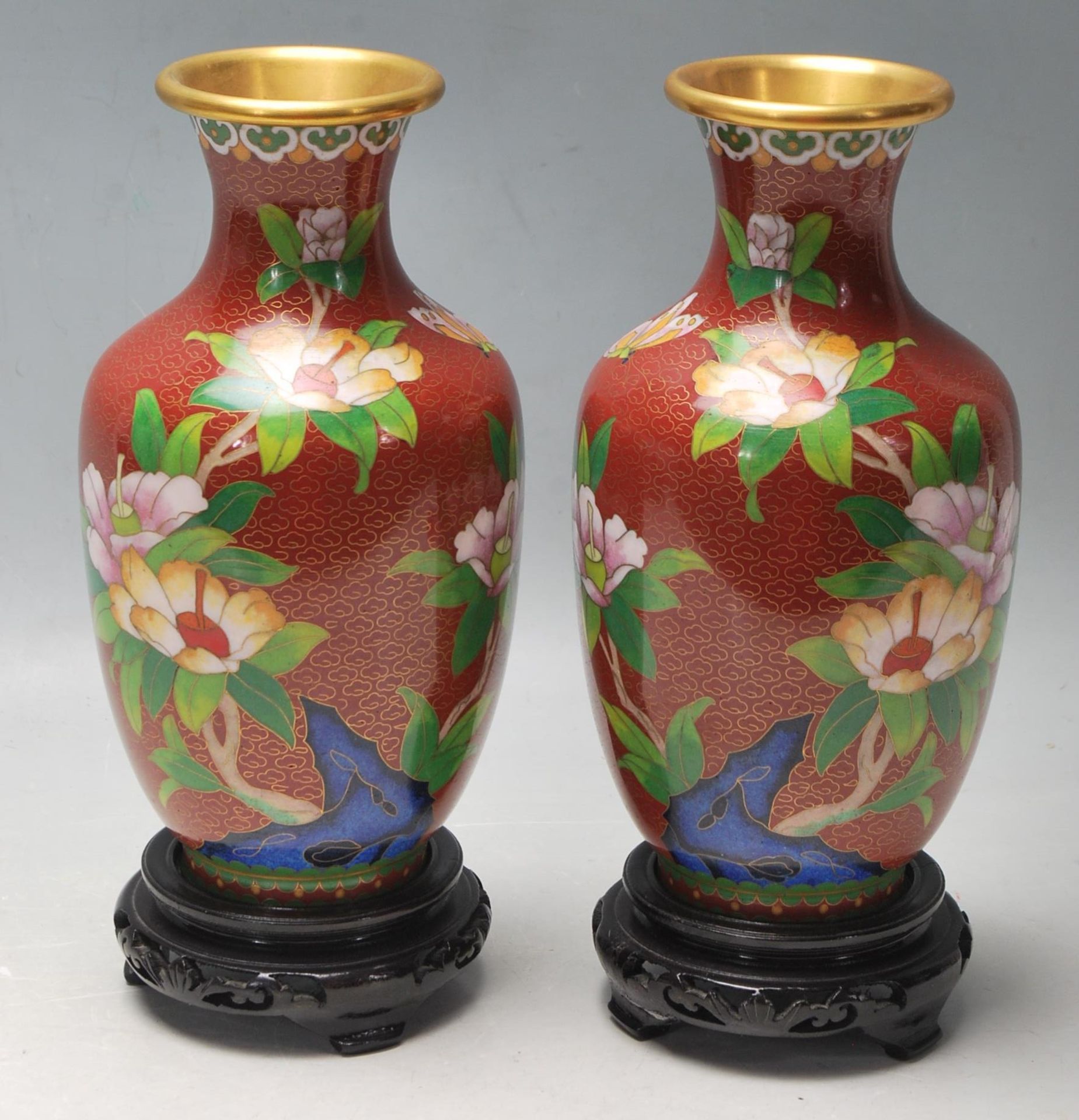 COLLECTION OF LATE 20TH CENTURY CHINESE REPUBLIC BRASS CLOISONNE - Image 6 of 8