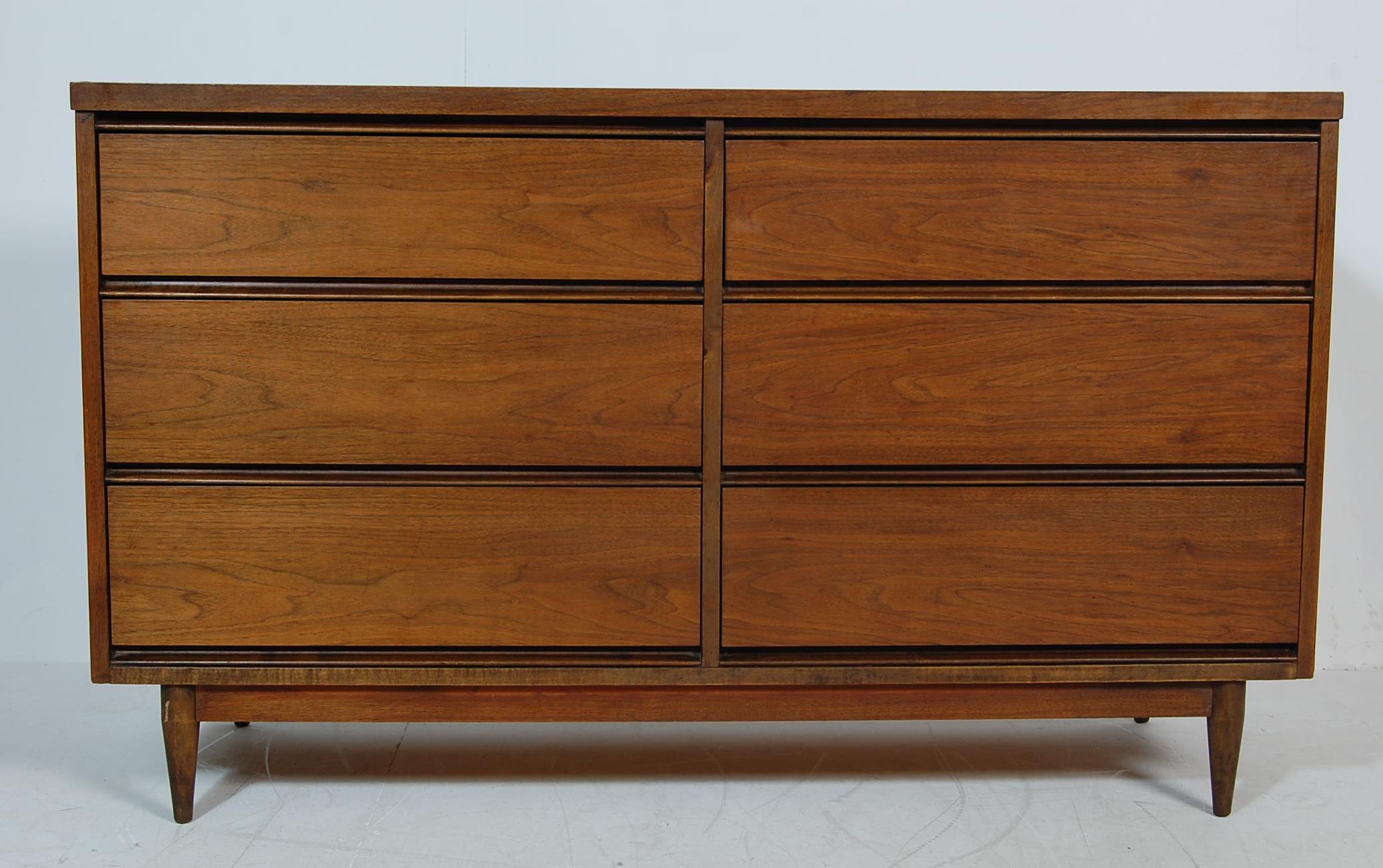 A VINTAGE 1970’S LOW CEST OF DRAWERS WITH SIX DRAWERS - Image 2 of 4