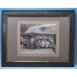 LATE VICTORIAN 19TH CENTURY FRAMED PHOTOGRAPHFO BRISTOL BREWERY EMPLOYEES