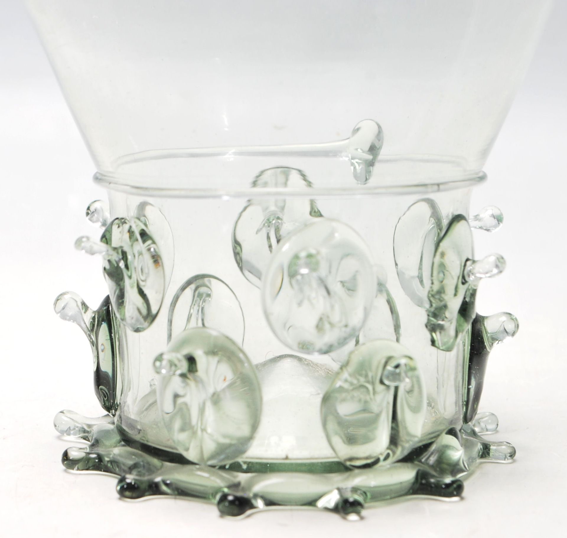 16TH CENTURY STYLE MEDIEVAL REVIVAL FOREST GLASS RUMMER - Image 3 of 7