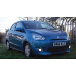 2014 MITSUBISHI MIRAGE 1193CC ECO CAR / CITY CAR - WR64 XXT