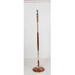 1960’S TEAK WOOD AND BRASS FLOOR STANDING LAMP