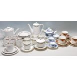 A LARGE COLLECTION OF VARIOUS VINTAGE TEA SETS / CUPS, SAUCERS - AYNSLEY - ROYAL WORCESTER