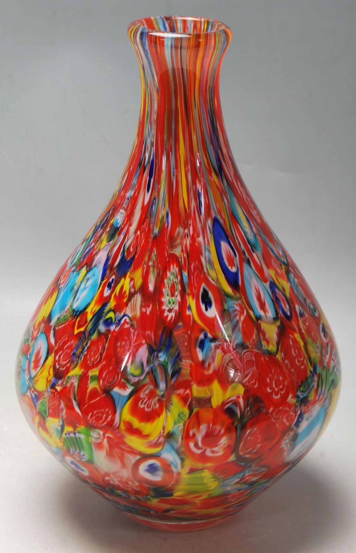 MURANO GLASS MILLEFIORI VASE - Image 4 of 6