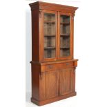 EARLY 20TH CENTURY MAHOGANY LIBERTY BOOKCASE WITH GLAZED DOORS