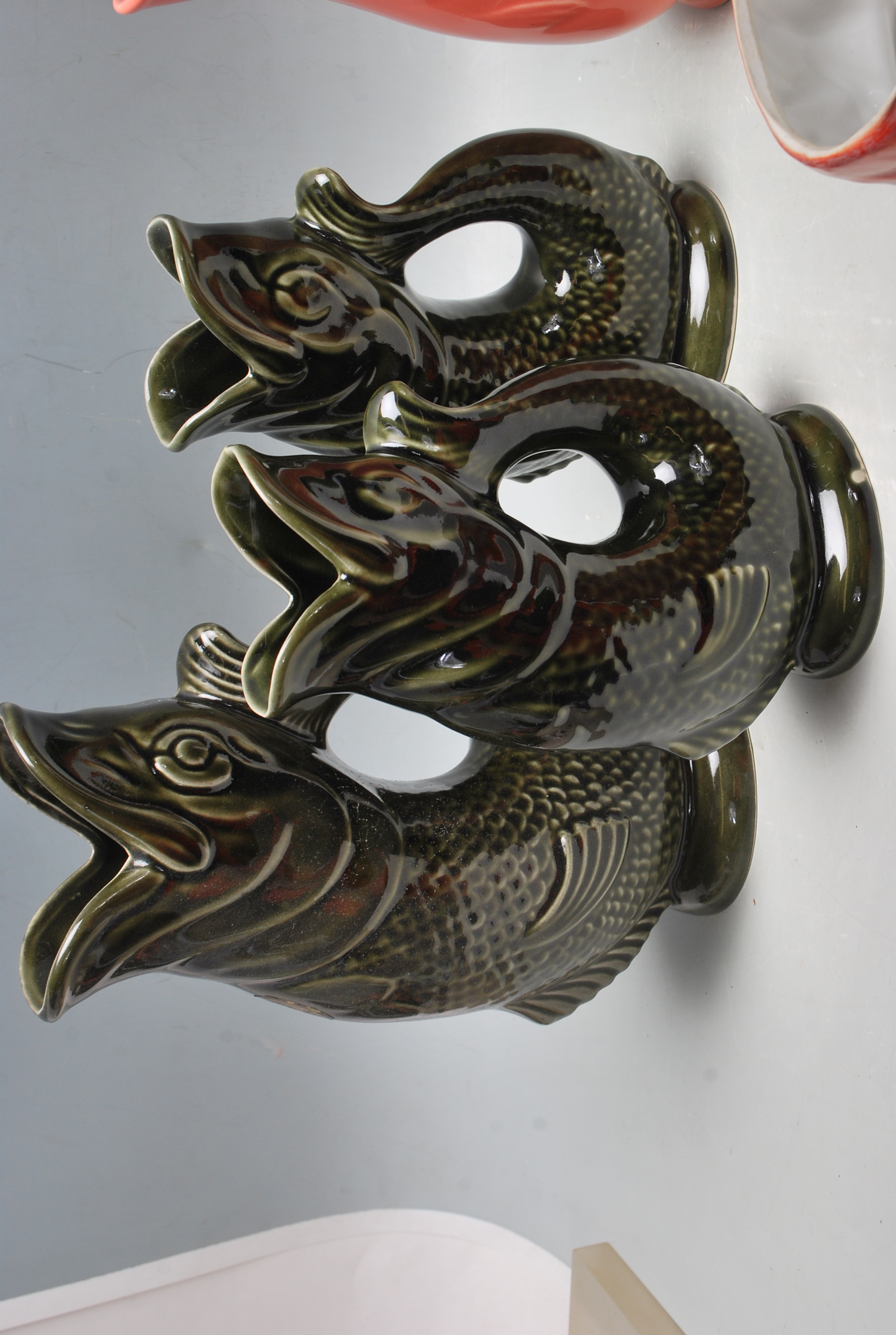 A COLLECTION OIF FIVE CERAMIC GUGGLE JUGS BY DARTMOUTH AND SHREVE - Image 5 of 9