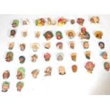 LARGE COLLECTION OF LATE 20TH CENTURY CERAMIC WALL HANGING BOSSONS HEADS