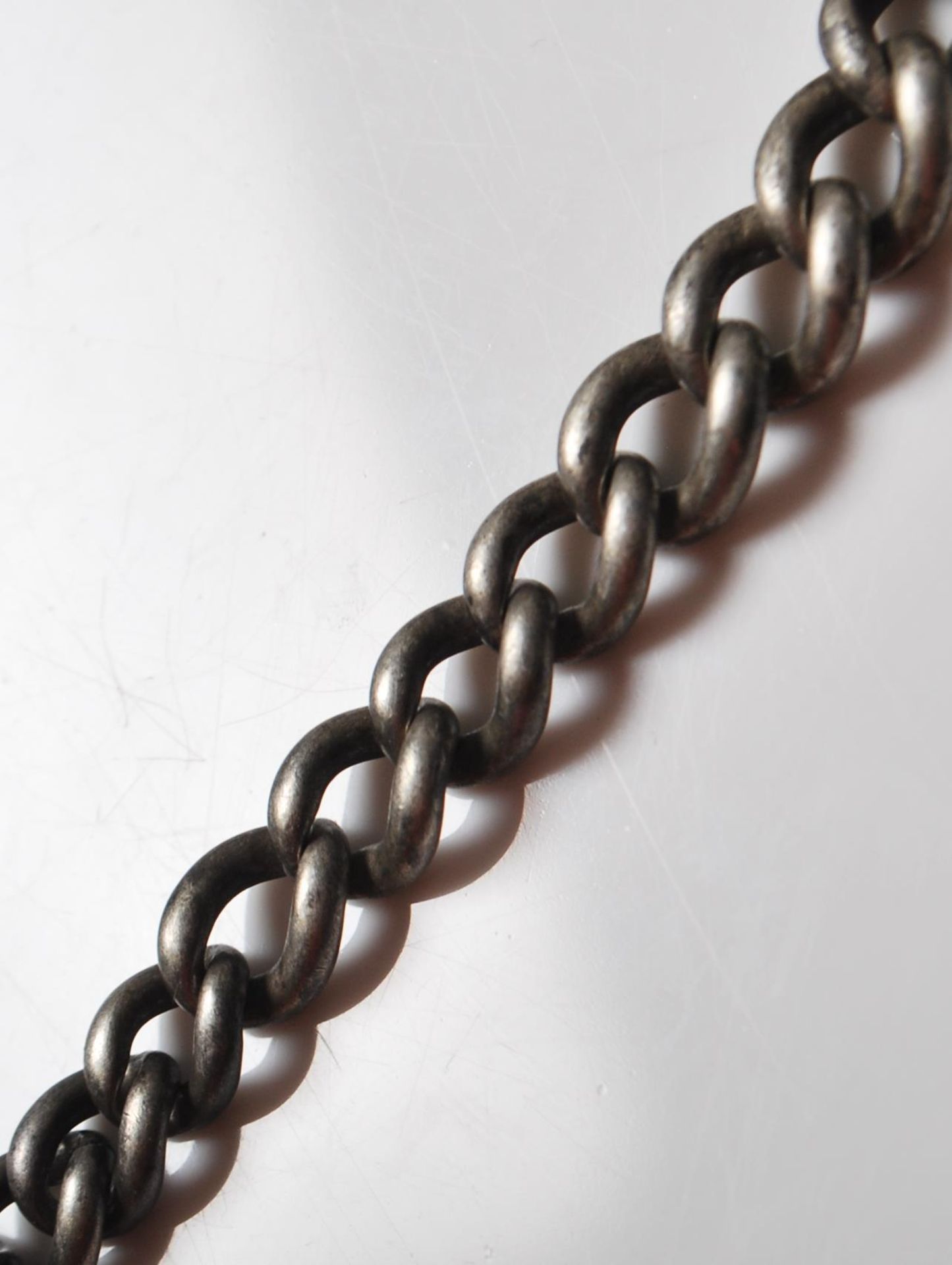 EARLY 20TH CENTURY SILVER POCKET WATCH CHAIN - Image 5 of 7