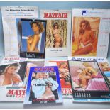 COLLECTION OF VINTAGE 1980S GLAMOUR CALENDARS