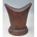 AN EARLY 20TH CENTURY GURAGE ETHIOPIA WOODEN NECK REST