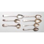 SEVEN GEORGIAN HALLMARKED SPOONS