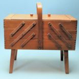 RETRO VINTAGE 1960S METAMORPHIC SEWING BOXES