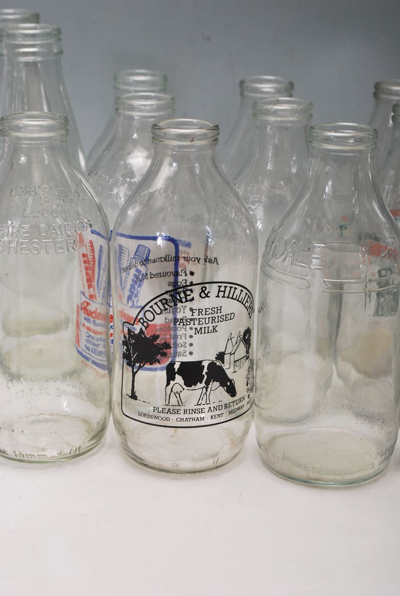 VINTAGE RETRO ADVERTISING MILK BOTTLES - Image 2 of 11