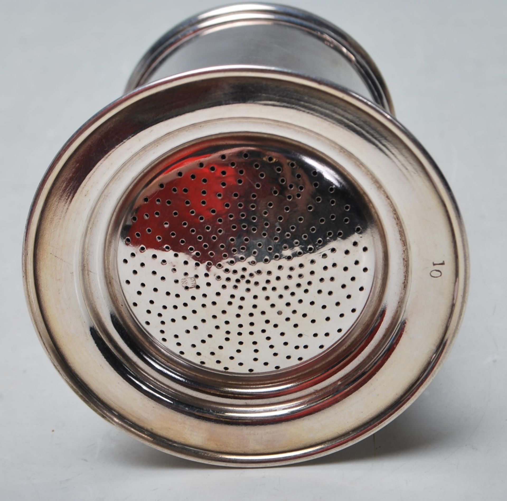 MAPPIN AND WEBB SILVER PLATED COFFEE FILTER AND LIDDED POT - Image 6 of 6