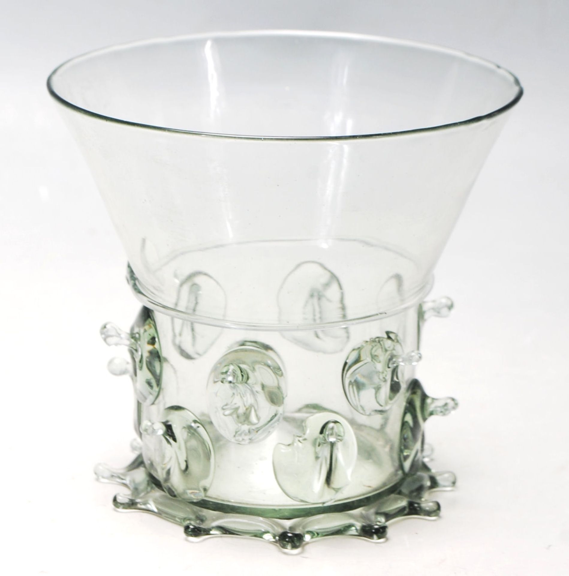 16TH CENTURY STYLE MEDIEVAL REVIVAL FOREST GLASS RUMMER