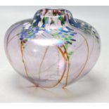 NORMAN STUART CLARKE - IRIDESCENT STUDIO ART GLASS VASE