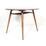MID 20TH CENTURY LUCIAN ERCOLANI FOR ERCOL FURNITURE DARK AND ELM DINING TABLE