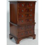 EARLY 20TH CENTURY EDWARDIAN CHEST ON CHEST OF SMALL PROPORTION