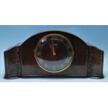 POST WAR ART DECO CENTURY KEINZLE CASED MANTEL CLOCK