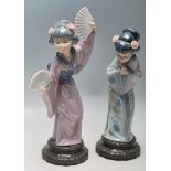 SPANISH LLADRO GEISHA GIRL FIGURINES