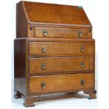 ANTIQUE OAK REVIVAL BUREAU WITH FALL FRONT