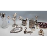 LARGE QUANTITY OF SILVER PLATED TABLE WARE