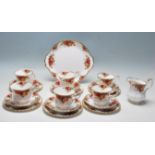 ROYAL ALBERT TEA SERVICE WITH OLD COUNTRY ROSES PATTERN